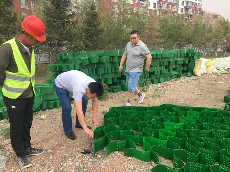 土工布—HDPE板固沙格 土工布—HDPE板固沙格